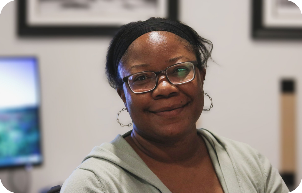 Easterseals Employee Poses for camera